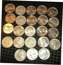 【極美品/品質保証書付】 アンティークコイン コイン 金貨 銀貨 [送料無料] Lot of 23 WASHINGTON QUARTERS 1972 through1996-D