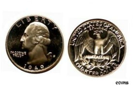 【極美品/品質保証書付】 アンティークコイン 硬貨 1969-S Proof Washington Quarter - Gem++ Proof #264 [送料無料] #oof-wr-009258-7523