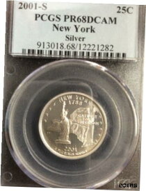 【極美品/品質保証書付】 アンティークコイン コイン 金貨 銀貨 [送料無料] 2001-S Vermont Statehood Silver Quarter Gem Proof PCGS PR68DCAM A5467