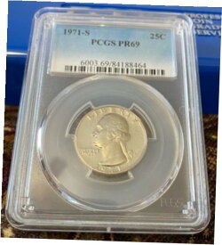 【極美品/品質保証書付】 アンティークコイン コイン 金貨 銀貨 [送料無料] 1971-S Proof PR69 Washington Quarter 25C Coin PCGS (KEY DATE) HIGHEST GRADE UNC