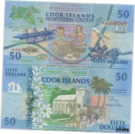 【極美品/品質保証書付】 アンティークコイン コイン 金貨 銀貨 [送料無料] Cook Islands 50 Dollars 1992 P 10 UNC