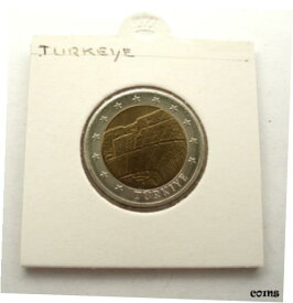【極美品/品質保証書付】 アンティークコイン コイン 金貨 銀貨 [送料無料] TURKEY 2 EURO-SAMPLE SPECIMEN Amphitheatre Ephesos UNC Bimetallic & COA UU2.3