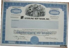 【極美品/品質保証書付】 アンティークコイン コイン 金貨 銀貨 [送料無料] SPECIMEN Stock Certificate: ''Sterling Software, Inc.''