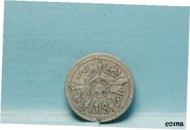 【極美品/品質保証書付】 アンティークコイン コイン 金貨 銀貨 [送料無料] Morocco, AH1318 1/2 Dirham, Y9.2, silver, Extremely Fine, 9-26