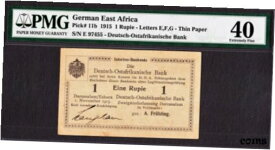 【極美品/品質保証書付】 アンティークコイン コイン 金貨 銀貨 [送料無料] German East Africa One Rupie 1915 Pick-11b Extremely Fine PMG 40 FINEST KNOWN !