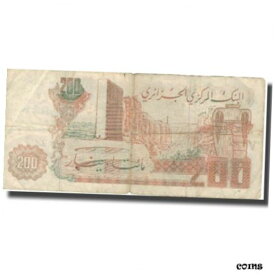 【極美品/品質保証書付】 アンティークコイン コイン 金貨 銀貨 [送料無料] [#574524] Banknote, Algeria, 200 Dinars, 1983, 1983-03-23, KM:135a, F(12-15)