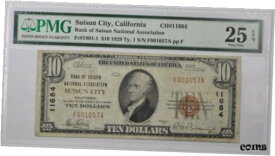 【極美品/品質保証書付】 アンティークコイン コイン 金貨 銀貨 [送料無料] 1929 Type 1 $10 VF25 EPQ Fr. 1801-1 PMG National Bank Note