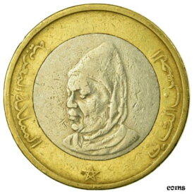 【極美品/品質保証書付】 アンティークコイン コイン 金貨 銀貨 [送料無料] [#675564] Coin, Morocco, al-Hassan II, 10 Dirhams, 1995, Paris, VF(30-35)
