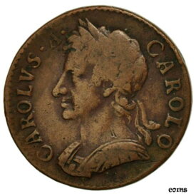 【極美品/品質保証書付】 アンティークコイン コイン 金貨 銀貨 [送料無料] [#451648] Great Britain, Charles II, Farthing, 1675, VF(30-35), Copper, KM:436.1