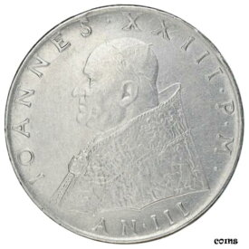 【極美品/品質保証書付】 アンティークコイン コイン 金貨 銀貨 [送料無料] [#839425] Coin, VATICAN CITY, John XXIII, 100 Lire, 1961, VF(30-35), Stainless