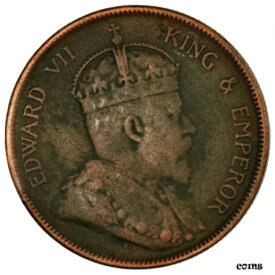 【極美品/品質保証書付】 アンティークコイン コイン 金貨 銀貨 [送料無料] [#732762] Coin, Straits Settlements, Edward VII, Cent, 1904, VF(30-35), Bronze