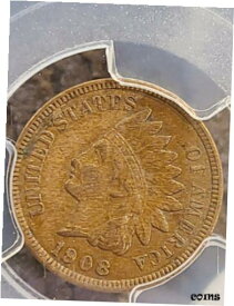 【極美品/品質保証書付】 アンティークコイン コイン 金貨 銀貨 [送料無料] 1908-S Indian Head Cent 1c Penny, PCGS XF45