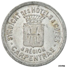 【極美品/品質保証書付】 アンティークコイン コイン 金貨 銀貨 [送料無料] [#217243] Coin, France, Carpentras, 10 Centimes, AU(50-53), Aluminium, Elie:10.1