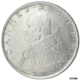 【極美品/品質保証書付】 アンティークコイン コイン 金貨 銀貨 [送料無料] [#839428] Coin, VATICAN CITY, John XXIII, 100 Lire, 1962, AU(50-53), Stainless