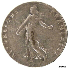 【極美品/品質保証書付】 アンティークコイン コイン 金貨 銀貨 [送料無料] [#11283] FRANCE, Semeuse, 50 Centimes, 1907, Paris, KM #854, AU(50-53), Silver