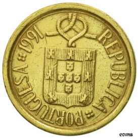 【極美品/品質保証書付】 アンティークコイン コイン 金貨 銀貨 [送料無料] [#433781] Coin, Portugal, 10 Escudos, 1991, AU(50-53), Nickel-brass, KM:633