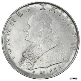 【極美品/品質保証書付】 アンティークコイン コイン 金貨 銀貨 [送料無料] [#955670] Coin, VATICAN CITY, John XXIII, 100 Lire, 1961, AU(55-58), Stainless
