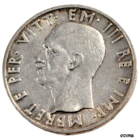 【極美品/品質保証書付】 アンティークコイン コイン 金貨 銀貨 [送料無料] [#71076] ALBANIA, 5 Lek, 1939, Rome, KM #33, AU(55-58), Silver, 4.97