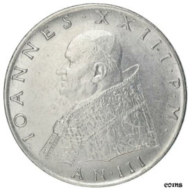 【極美品/品質保証書付】 アンティークコイン コイン 金貨 銀貨 [送料無料] [#839423] Coin, VATICAN CITY, John XXIII, 100 Lire, 1961, AU(55-58), Stainless