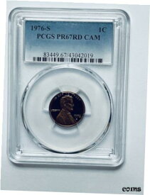 【極美品/品質保証書付】 アンティークコイン コイン 金貨 銀貨 [送料無料] 1976-S Lincoln Memorial Reverse Cent PCGS PR67RD CAM Rainbow Toning 60% Reverse