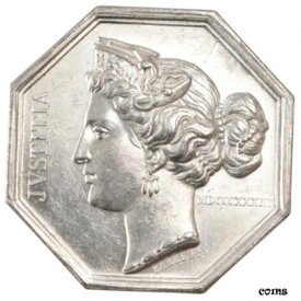 【極美品/品質保証書付】 アンティークコイン コイン 金貨 銀貨 [送料無料] [#70026] France, Notary, Token, 1833, MS(60-62), Silver, Lerouge #413, 13.70