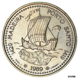 【極美品/品質保証書付】 アンティークコイン コイン 金貨 銀貨 [送料無料] [#749219] Coin, Portugal, 100 Escudos, 1989, MS(60-62), Copper-nickel, KM:647