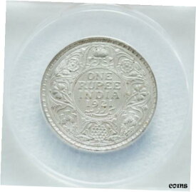 【極美品/品質保証書付】 アンティークコイン コイン 金貨 銀貨 [送料無料] BU 1921-B British India One Rupee George V ANACS MS-62 Lowest Price on eBay