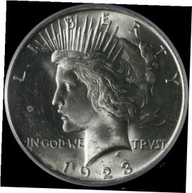 【極美品/品質保証書付】 アンティークコイン コイン 金貨 銀貨 [送料無料] 1923-P Peace Dollar PCGS MS63 Blast White Great Eye Appeal Nice Strike STOCK