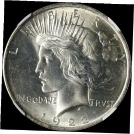 【極美品/品質保証書付】 アンティークコイン コイン 金貨 銀貨 [送料無料] 1922-P Peace Dollar NGC MS63 Bright White Nice Eye Appeal Nice Strike STOCK