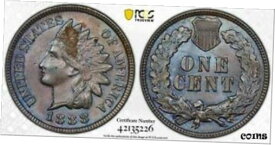 【極美品/品質保証書付】 アンティークコイン コイン 金貨 銀貨 [送料無料] 1888 PCGS MS63BN Indian Cent Item#J7308