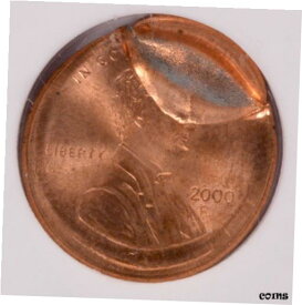 【極美品/品質保証書付】 アンティークコイン コイン 金貨 銀貨 [送料無料] NGC 1c 2000 Lincoln Cent Double-Struck 2nd Broadstruck & 15% Indent MS64 Red