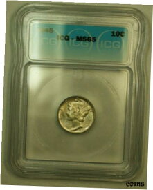 【極美品/品質保証書付】 アンティークコイン コイン 金貨 銀貨 [送料無料] 1945 Silver Mercury Dime 10c Coin ICG MS-65 D