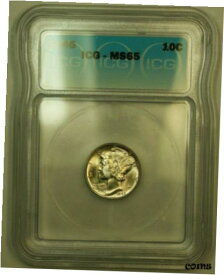 【極美品/品質保証書付】 アンティークコイン コイン 金貨 銀貨 [送料無料] 1945 Silver Mercury Dime 10c Coin ICG MS-65 JJ