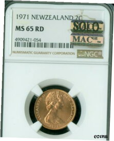 【極美品/品質保証書付】 アンティークコイン コイン 金貨 銀貨 [送料無料] 1971 NEW ZEALAND 2 CENTS SET NGC MS-65 RD PQ MAC SOLO FINEST GRADED SPOTLESS .