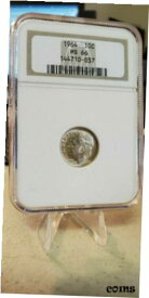 【極美品/品質保証書付】 アンティークコイン コイン 金貨 銀貨 [送料無料] 1964 Silver Roosevelt Dime NGC MS 66 Blast White (Slab161)