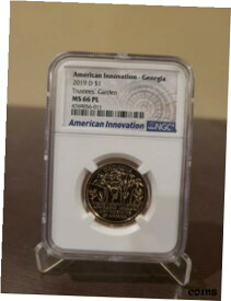 Proof Like -American Innovation $1- ジョージア 2019 D - MS 66 PL - Trustees' GardenProof Like -American Innovation $1- Georgia 2019 D - MS 66 PL - Trustees' Garden