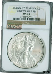 2008-W Vo[ C[O NGC MAC MS69 PQ 2ND ō MAC X|bgXB2008-W SILVER EAGLE NGC MAC MS69 PQ 2ND FINEST MAC SPOTLESS .