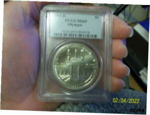 1984 D IsbNLOh PCGS MS691984 D Olympic Commemorative Silver Dollar PCGS MS69
