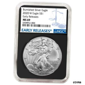 2020-W o[jbV $1 AJ Vo[ C[O NGC MS69 ER u[ x g RA2020-W Burnished $1 American Silver Eagle NGC MS69 ER Blue Label Retro Core
