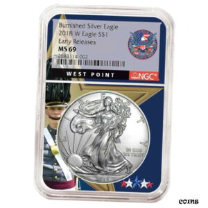 2018-W o[jbV $1 AJ Vo[ C[O NGC MS69 ER EGXg |Cg RA2018-W Burnished $1 American Silver Eagle NGC MS69 ER West Point Core