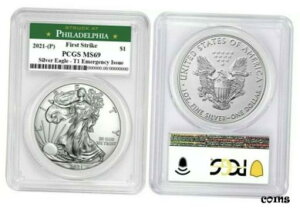 2021 (P) $1 ً}AJ Vo[ C[O h T1 PCGS MS69 t@[Xg XgCN2021 (P) $1 Emergency American Silver Eagle Dollar T1 PCGS MS69 First Strike