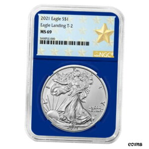 2021 $1 ^Cv 2 AJ Vo[ C[O NGC MS69 EGXg |Cg X^[ x u[ RA2021 $1 Type 2 American Silver Eagle NGC MS69 West Point Star Label Blue Core