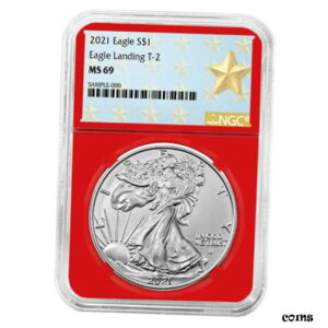 2021 $1 ^Cv 2 AJ Vo[ C[O NGC MS69 EGXg |Cg X^[ x bh RA2021 $1 Type 2 American Silver Eagle NGC MS69 West Point Star Label Red Core