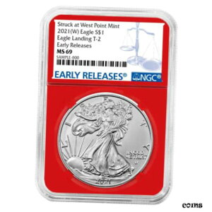 2021 (W) $1 ^Cv 2 AJ Vo[ C[O NGC MS69 ER u[ x bh RA2021 (W) $1 Type 2 American Silver Eagle NGC MS69 ER Blue Label Red Core