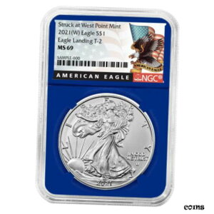 2021 (W) $1 ^Cv 2 AJ Vo[ C[O NGC MS69 ubN x u[ RA2021 (W) $1 Type 2 American Silver Eagle NGC MS69 Black Label Blue Core
