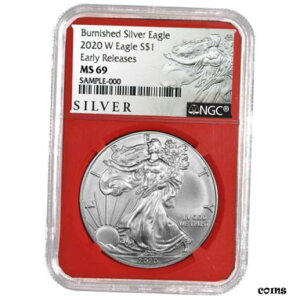 2020-W o[jbV $1 AJ Vo[ C[O NGC MS69 ALS ER x bh RA2020-W Burnished $1 American Silver Eagle NGC MS69 ALS ER Label Red Core