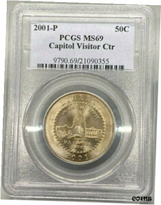 2001-P crW^[ Z^[ 50c LOn[t_[ PCGS MS692001-P Capitol Visitor Center 50c Commemorative Half Dollar PCGS MS69