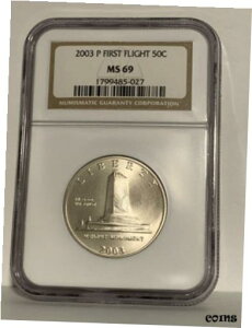 2003 P sLO n[t_[/50c NGC MS 692003 P First Flight Commemorative Half Dollar/50c NGC MS 69
