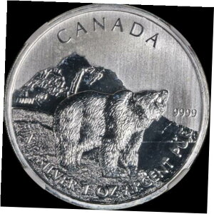 2011 Ji_ Vo[ $5 nCCO} ChCt V[Y 1IX 9999 t@C NGC MS69 ݌2011 Canada Silver $5 Grizzly Bear Wildlife Series 1oz 9999 Fine NGC MS69 STOCK