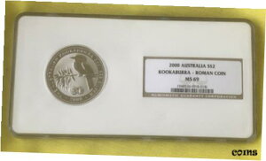 2000 [} AgjjAkX vB NbJu 2 h 2 IX Vo[ RC MS69 NGC2000 Roman Antoninianus Privy Kookaburra 2 Dollars 2oz Silver Coin MS69 NGC